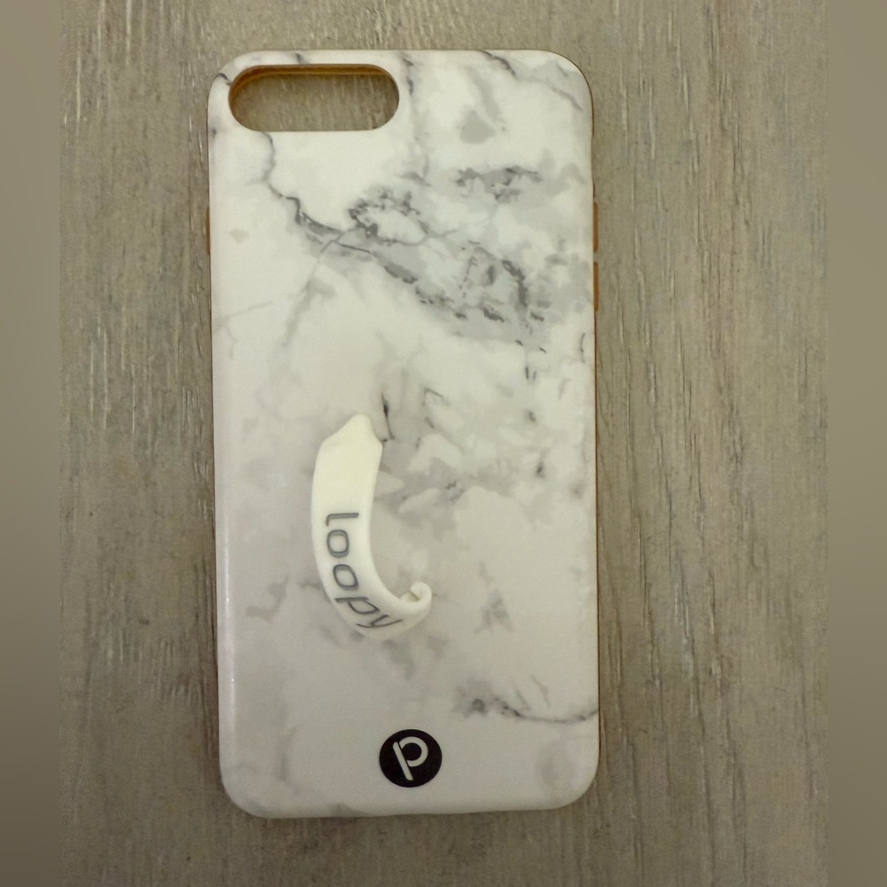 Loopy Case Marble Phone Case - White